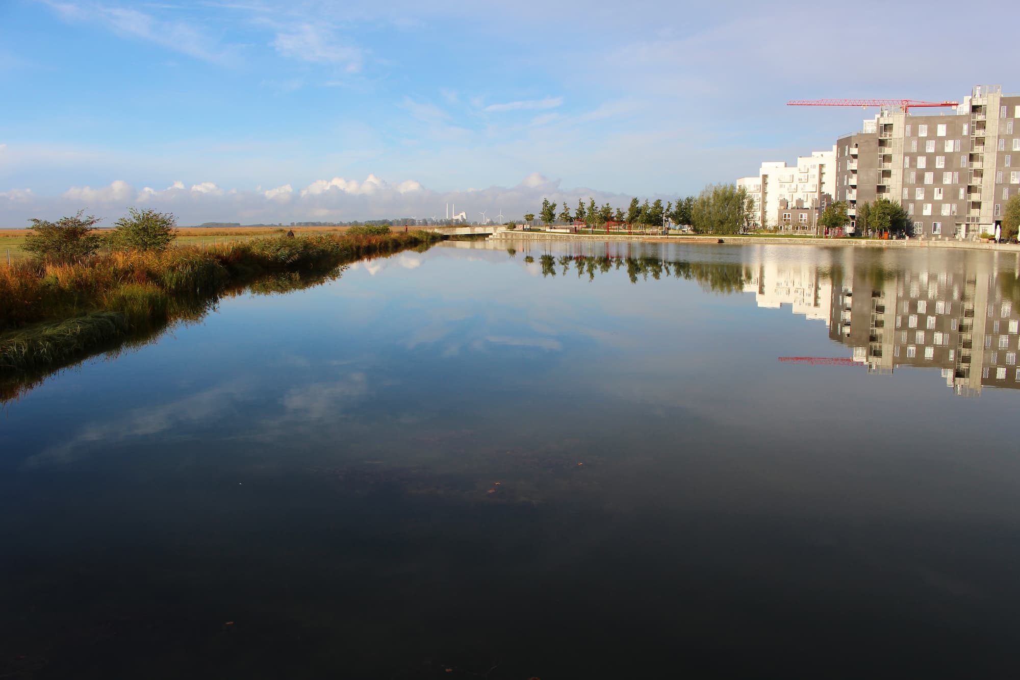 Ørestads søer på en skøn efterårsdag.