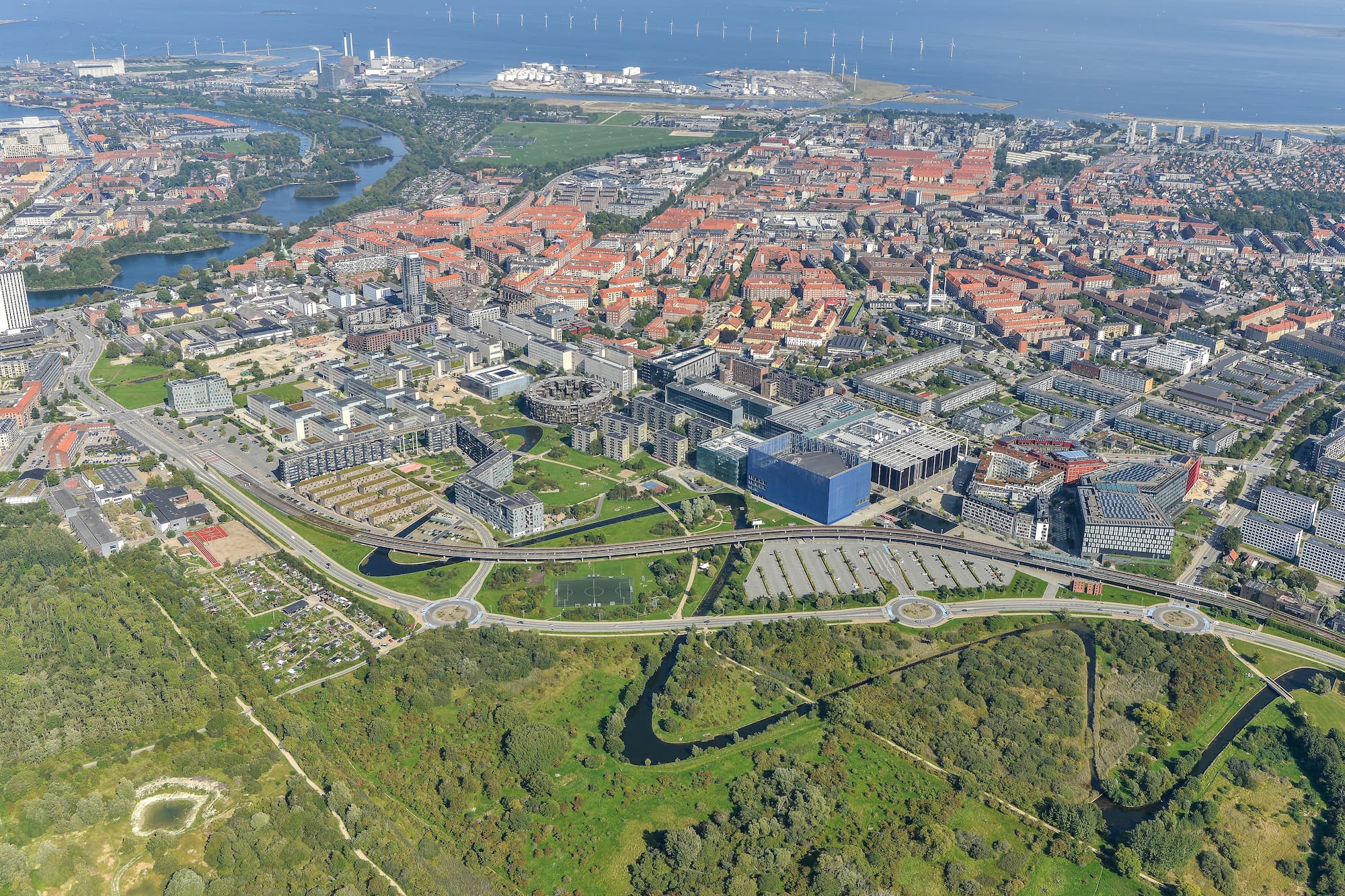 Luftfoto af Ørestad Nord. Foto: By & Havn