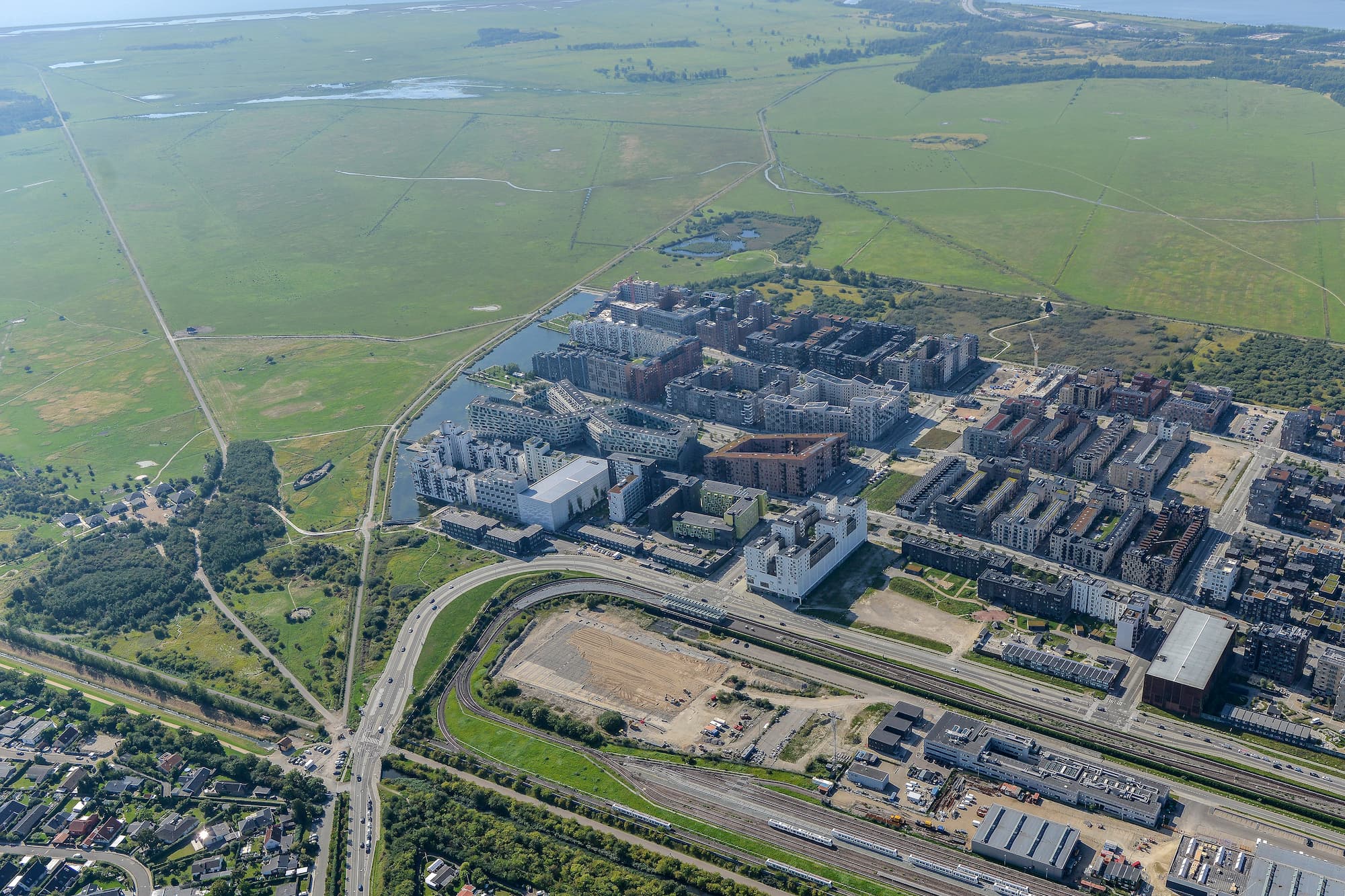 Luftfoto af Ørestad Syd. Foto: By & Havn