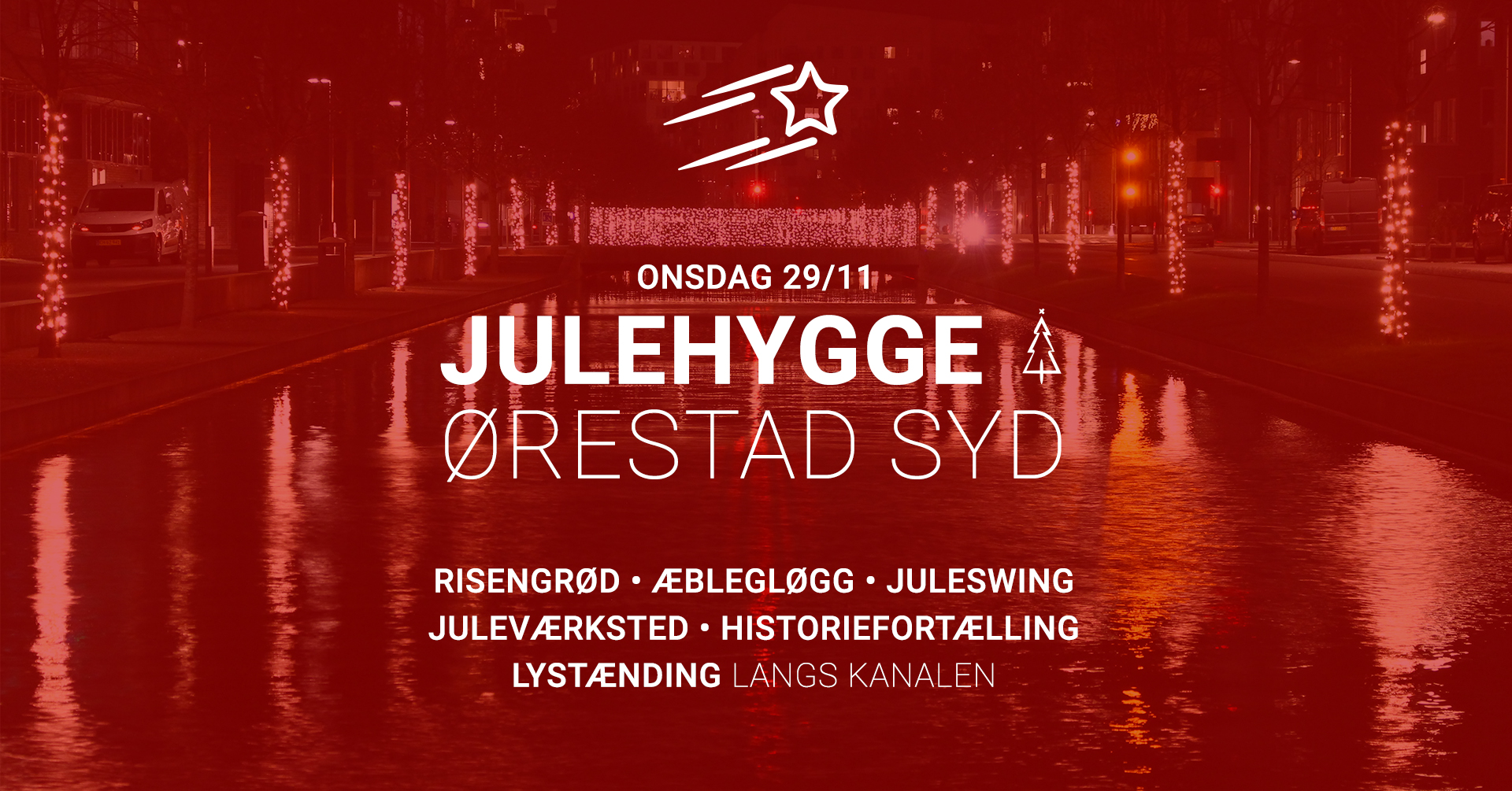 Program fra julefest i Ørestad Syd den 29. november 2023.