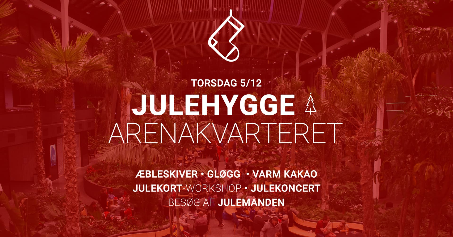 Kom til julehygge i Ørestad Arenakvarter torsdag den 5. december 2024.