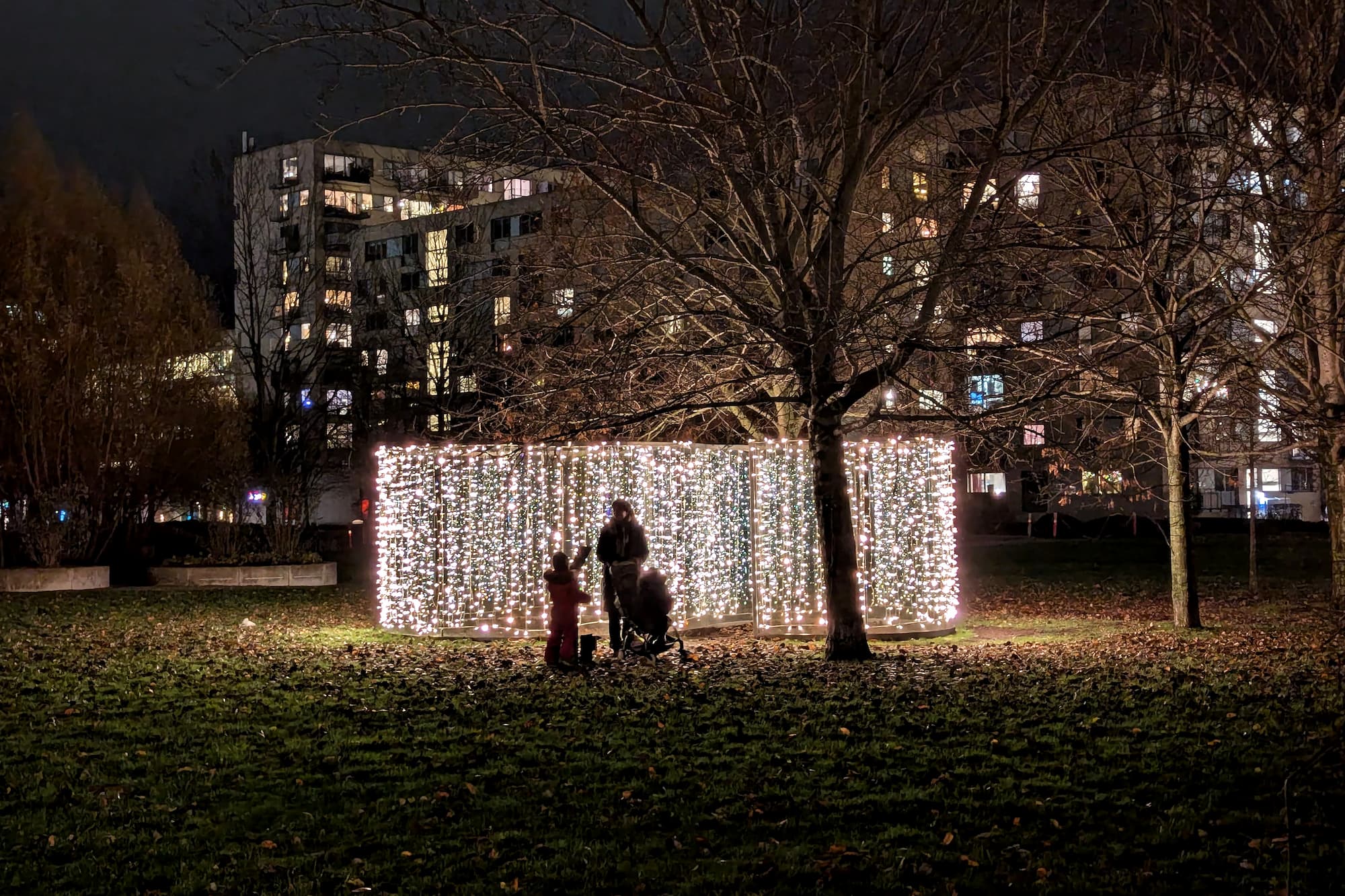 Vinterlys i Byparken.