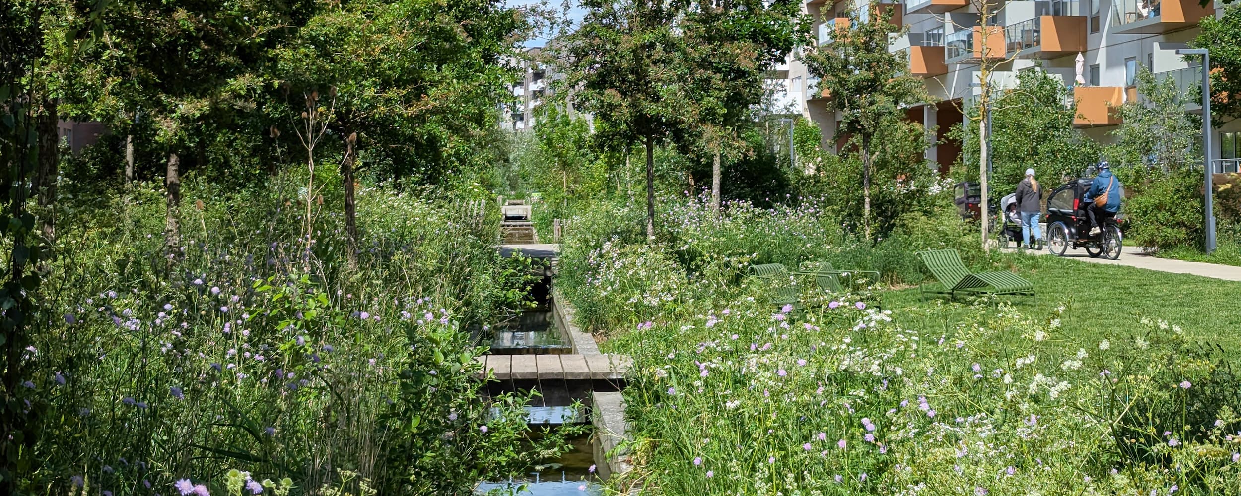 Skovrummet langs Else Alfelts Vej i Ørestad Syd.