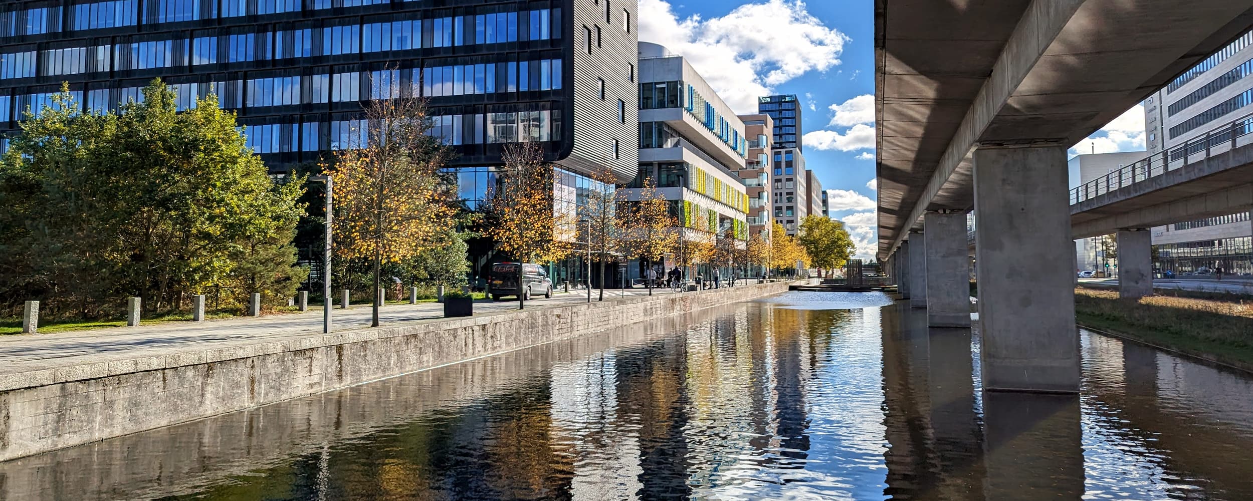 Sivegaden i Ørestad City i efteråret.